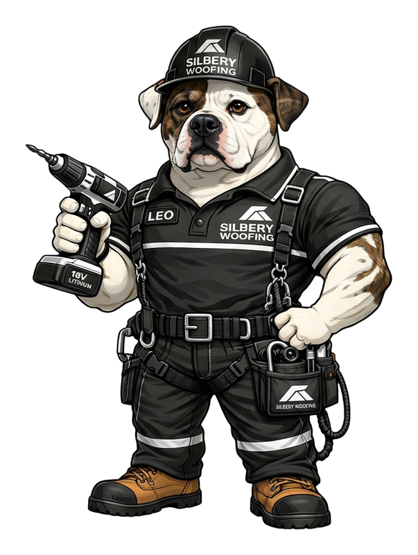 Leo holding a power drill